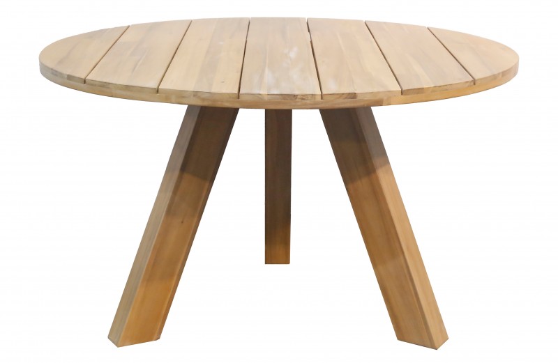 DINING TABLE ROUND NATURAL ACACIA WOOD       - DINING TABLES